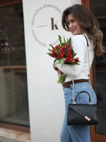 Сумка класична з натуральної шкіри